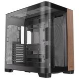Antec C8 Curve Wood, Fanlar Dahil Değil, Ahşap Ön Panel, Süper Geniş Açı Tek Kavisli Cam, Çift Odacıklı Düzen, Tip-C, 360mm Radyatör Desteği, Tam Kule E-ATX PC Kasası