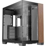 Antec C8 Wood Temperli Camlı Type-C X1 Dual Chamber Full Tower E-Atx Gaming Kasa - Siyah - Yok