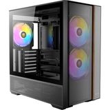 Antec Flux Rear Mid Tower Oyuncu Kasası - Flux Hava Akışı Platformu - 5x Pwm Fan 3X140MM Argb + 2X120MM Reverse - Mesh Ön Panel - USB Type-C 3.2 Gen2 - 360MM Radyatör - 400MM Gpu - Gpu Braketi Dahil