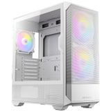 Antec NX416L, Mesh Ön Panel, 2x160mm ve 1x120mm ARGB Fan Dahil, Type-C, Temperli Cam Menteşe Yan Panel, 360mm Radyatör Desteği, Mid-Tower ATX Oyun Kasası, Beyaz