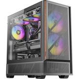 Antec P30 Argb, 3 Pwm Argb ve 2 Pwm Ters Fan Dahil, Ahşap Vurgulu Metal Mesh Ön Panel, 360MM Üst Radyatör Desteği, Type-C 3.2 Gen 2, Orta Kule Atx Kasası, Siyah - 130 W