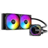 Antec Skeleton 240 ARGB, 240mm AIO Sıvı İşlemci Soğutucu, 2x120mm PWM ARGB Fan, Bakır Taban, Intel LGA115X/1200/1700/20XX, AMD AM4/AM5, Siyah