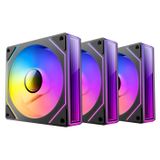 Antec Vision 120 Reverse ARGB, 3x120mm PWM Ters Fan, Infinity Mirror, 37.2 CFM, Hydraulic Bearing, 4-Pin, Kasa Fanı 3'lü Paket