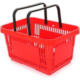 Antelope 22 Litre Market El Sepeti.1.plastik Alışveriş El Sepeti - Kırmızı