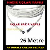 Anten Kablosu 25 Metre Uydu Anten Çanak Lnb Hat Line Kablosu 25mt