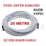 Anten Kablosu 25 Metre Uydu Anten Çanak Lnb Hat'line Kablosu 25 M