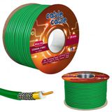ANTEN KABLOSU RG6/U4 1.02MM 80TEL GOLD BAKIR ALAŞIM YEŞİL 100MT C