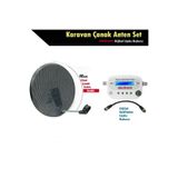 Antenci 40cm Delikli Karavan Çanak Anten Seti + electroon Dijital Uydu Bulucu