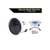 Antenci 40cm Karavan Çanak Anten Seti + electroon Dijital Uydu Bulucu