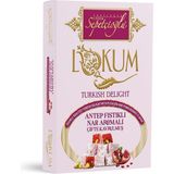 Antep Fıstıklı Nar Aromalı Çifte Kavrulmuş Lokum 240G - 240 gr