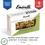 Antep Fıstıklı Tahini Helva 227G x 6 Adet - Vegan/glutensiz