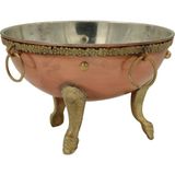 Antep Sepeti Bakır Küçük Boy Meyvelik 19 cm - YÜKSEKLİK : 19 CM / AĞIZ ÇAPI : 20 CM