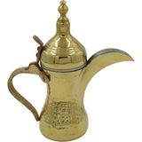 Antep Sepeti Dövme El Yapımı Mırra Cezve 25 cm - Sarı