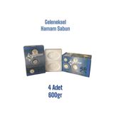 ANTEPLİHANI Geleneksel Saf Beyaz Hamam Sabunu (4 Adet 600 gr)