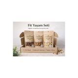 ANTEPURE Diyet Atıştırmalık Çiğ Kuruyemiş Paketi (Badem, Kaju, Fındık)- Şekersiz Katkısız- Fit Yaşam Seti