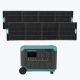 Antfea F3600 Ultra Taşınabilir Güç Kaynağı + 2 Adet 400W Taşınabilir Güneş Paneli [ 3.6 Kw / 3 Kwh / 800 W ]
