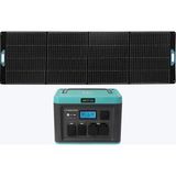 Antfea H1600 Pro Taşınabilir Güç Kaynağı + 300W Taşınabilir Güneş Paneli [ 1.6 Kw / 1 Kwh / 300 W ] - Çok Renkli