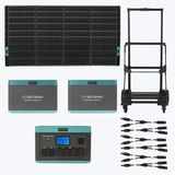 Antfea H2400 Pro Güç Kaynağı + 2 Adet Yedek Batarya + 6 Adet 400W Taşınabilir Paneli + H2400 Römorku + 3 Adet Güneş Paneli Paralelleme Kablos