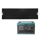 Antfea H2400 Pro Taşınabilir Güç Kaynağı + 300w Taşınabilir Güneş Paneli 2.4 Kw / 1.8 Kwh / 300 W