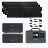 Antfea S2200 Pro Taşınabilir Güç Kaynağı + 2 Adet B2200 Backup Yedek Batarya + 4 Adet 300W Taşınabilir Güneş Paneli + 2 Adet Güneş Paneli