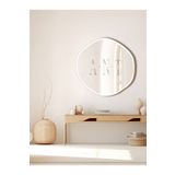 anthome Arya 50 Cm Ayna Asimetrik Ayna, Dekoratif Ayna, Duvar Aynası Banyo Aynası Holl Aynası, Beyaz
