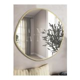 anthome Arya 80 Cm Ayna Asimetrik Ayna, Dekoratif Ayna, Duvar Aynası Banyo Aynası Holl Aynası, Gold