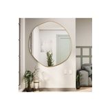 anthome Arya Ayna Asimetrik Ayna, Dekoratif Ayna, Duvar Aynası Banyo Aynası Holl Aynası, Gold