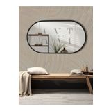 anthome Dekoratif Ayna Duvar Aynası Konsol Aynası Mdf Elips Ayna 90x50 Cm