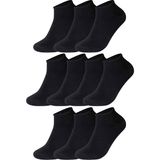 Anthony Jackson 10'lu Kutu Bambu Premium Dikişsiz Bay - Sneaker Çorap - 47 - 48 - Siyah
