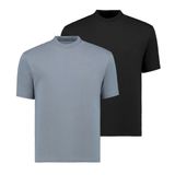 Anthony Jackson 2’li Kutu Premium Erkek Oversize Tişört Alessandro (AJ-306 D, S)
