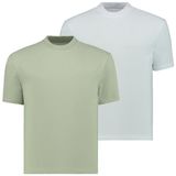 Anthony Jackson 2’li Kutu Premium Erkek Oversize Tişört Alessandro (AJ-306 E, S)