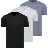 Anthony Jackson 3'lü Kutu Premium Erkek Tişört Starlight - Siyah - Beyaz - Antrasit - 2XL