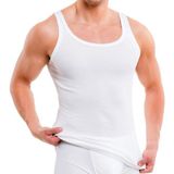 Anthony Jackson 5'li Kutu Premium Klasik Erkek Atlet Alexander Ekstra Uzun- Taranmış Ince Fitilli Organik Pamuk - 5XL - Beyaz