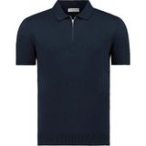 Anthony Jackson Erkek Fit Fermuarlı Triko Polo Tişört Stefano - 04L-Lacivert - 2XL