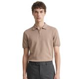 Anthony Jackson Erkek Fit Fermuarlı Triko Polo Tişört Stefano (AJ-601 - Açık Kahve, XL)