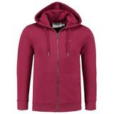 Anthony Jackson Erkek Kapüşonlu Sweatshirt, Logo Baskılı, Regular Fit, Pamuklu, Siyah (BORDO, L)