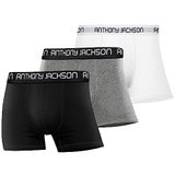 Anthony Jackson Likralı 3'lü Kutu Premium Erkek Boxer (HARWEY, M)