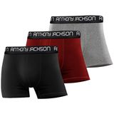 Anthony Jackson Likralı 3'lü Kutu Premium Erkek Boxer (SANDRO, XXL)