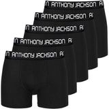 Anthony Jackson Likralı 5'li Kutu Premium Erkek Modal Boxer Victor - 3XL - Siyah