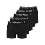 Anthony Jackson Likralı 5'li Kutu Premium Erkek Modal Boxer Victor - 5XL - Siyah