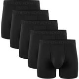 Anthony Jackson Likralı 5'li Kutu Premium Uzun Paçalı Erkek Boxer Shadowline - XL - 0 - Siyah