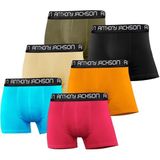 Anthony Jackson Likralı 6'lı Kutu Premium Boxer Santino 447 B - 5XL - 9WF-Renkli