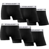 Anthony Jackson Likralı 6'lı Kutu Premium Erkek Boxer Color (DOUGLAS, 3XL)