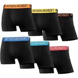 Anthony Jackson Likralı 6'lı Kutu Premium Erkek Boxer Color (MASSIMO, 5XL)