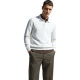 Anthony Jackson Premium Erkek Polo Yaka Triko Kazak Massimiliano - Beyaz