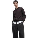 Anthony Jackson Premium Erkek Polo Yaka Triko Kazak Massimiliano - Kahverengi - 2XL