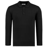 Anthony Jackson Premium Erkek Polo Yaka Triko Kazak Massimiliano (SİYAH, XL)