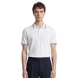Anthony Jackson Premium Erkek Triko Polo Tişört, Alberto (Beyaz, S)