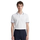 Anthony Jackson Premium Erkek Triko Polo Tişört, Alberto (Beyaz, XL)