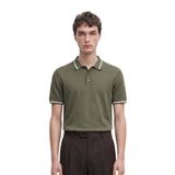 Anthony Jackson Premium Erkek Triko Polo Tişört, Alberto (Haki, M)
